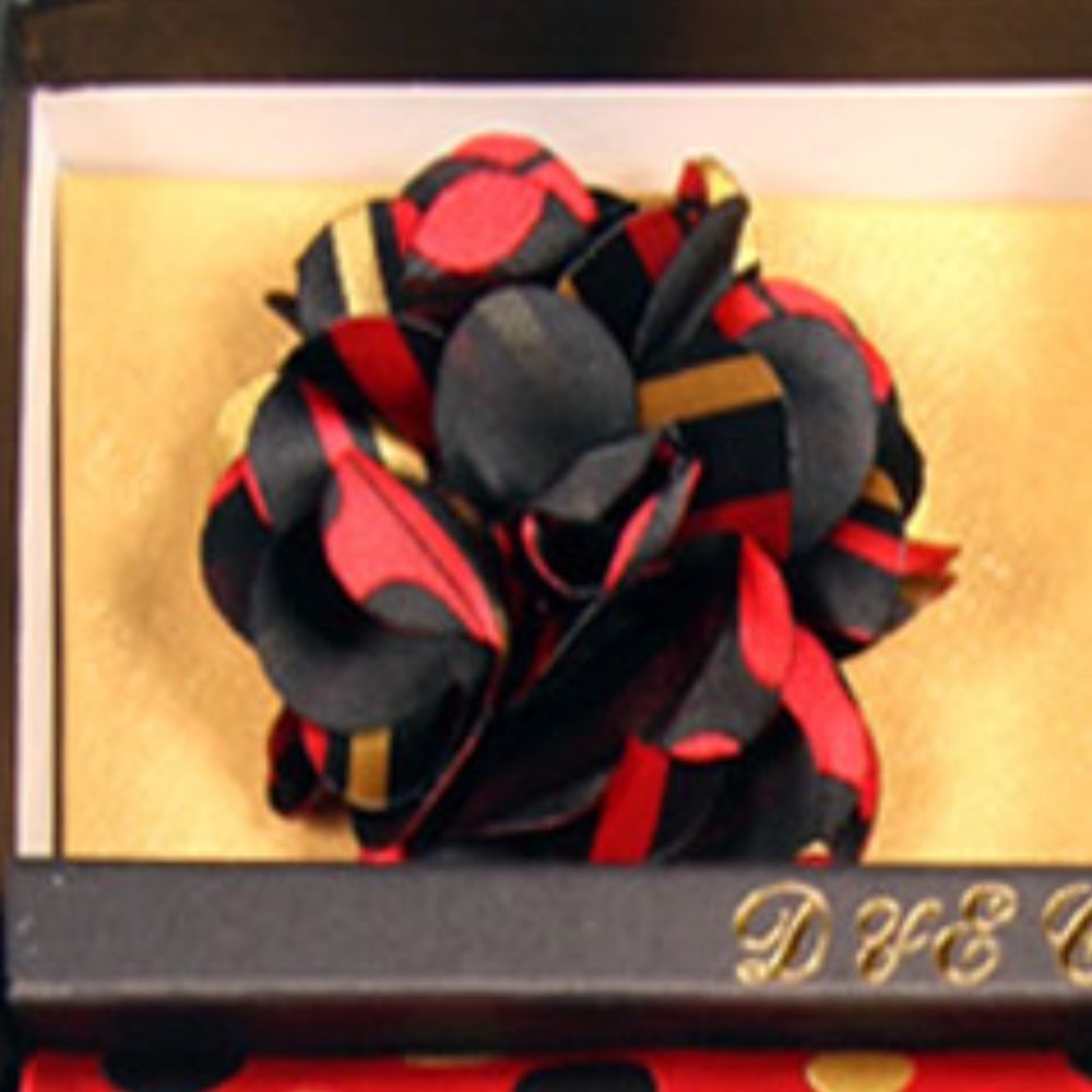 Daniel Ellissa Red Yellow Dot Bow & Neck Tie 6 Set - Picture 3 of 6